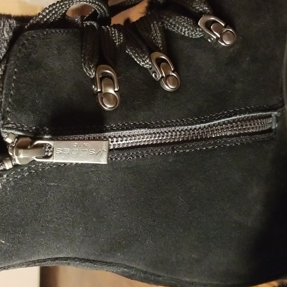 J/Slides NYC leather and faux fur boots - Picture 11 of 11